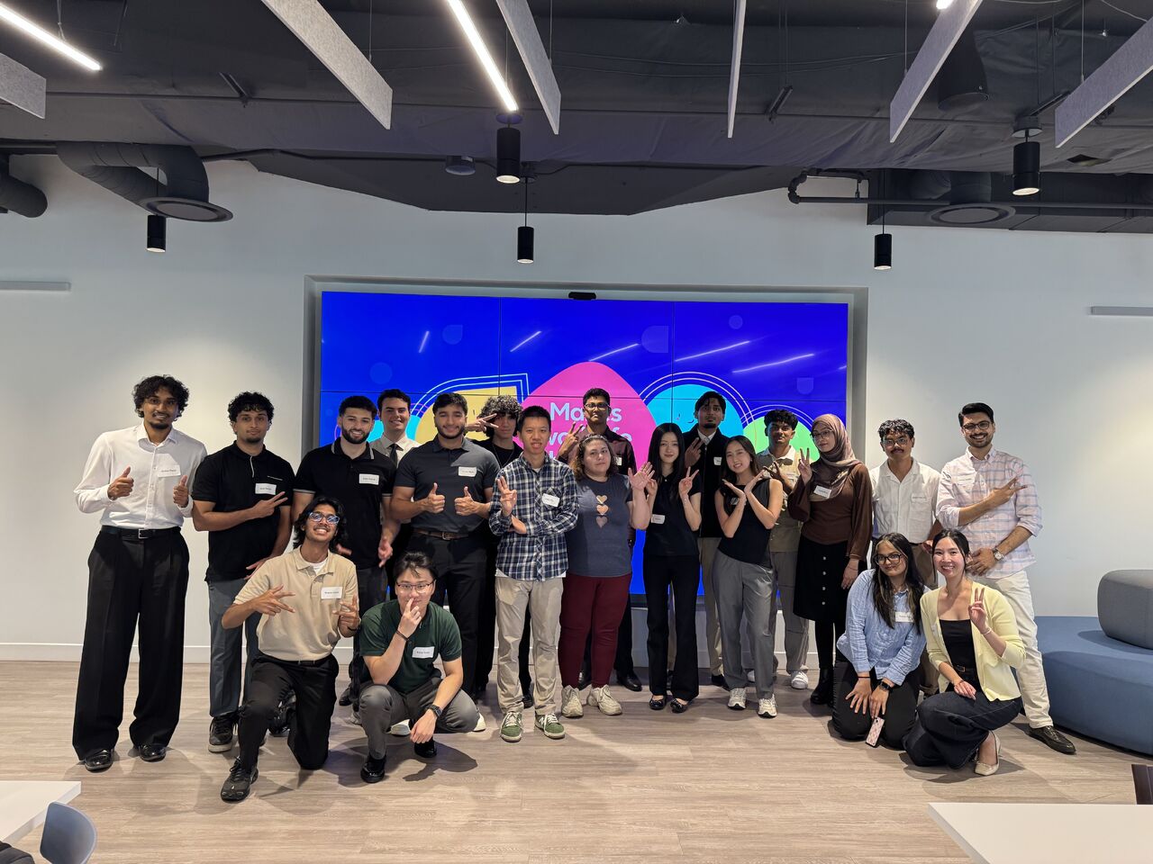Pierre with the Dayforce intern group at the Toronto office